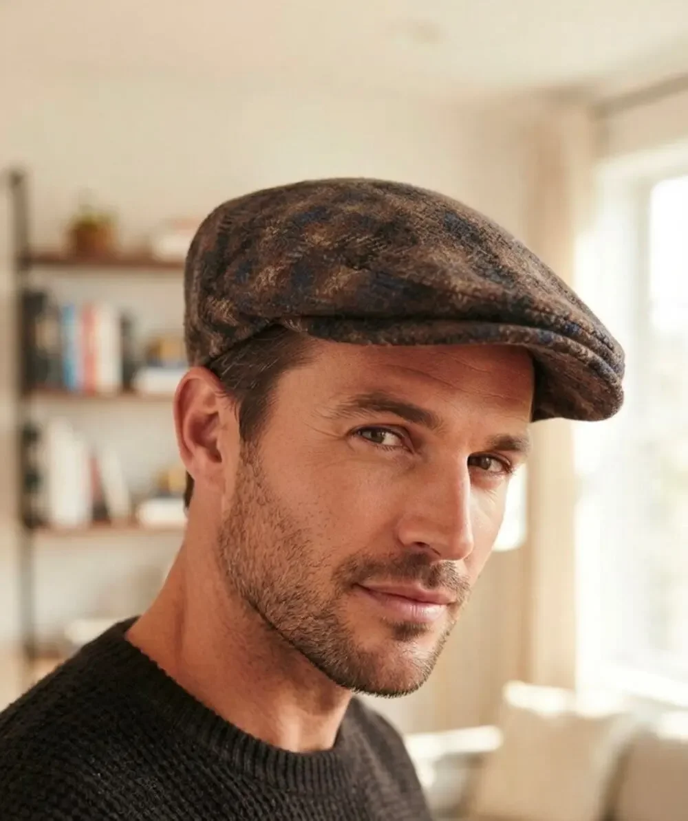 Mucros Weavers Kerry Cap Traditional Irish Flat Cap 100% Wool Medium Ireland - Picture 1 of 6